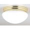 Westinghouse Westinghouse 4-3/4 in. H X 8-7/8 in. W X 8-7/8 in. L Polished Brass White Ceiling Light 6660948 - alternate 1